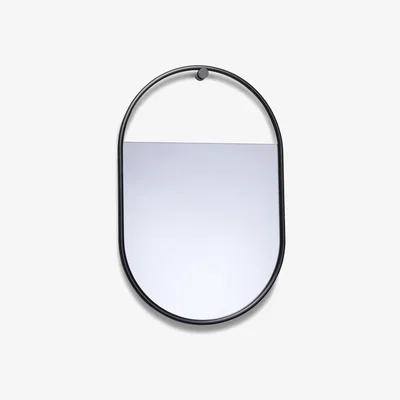 Made in Design Peek Small Wall mirror - / Oval - 40 x 60 cm by Northern Black