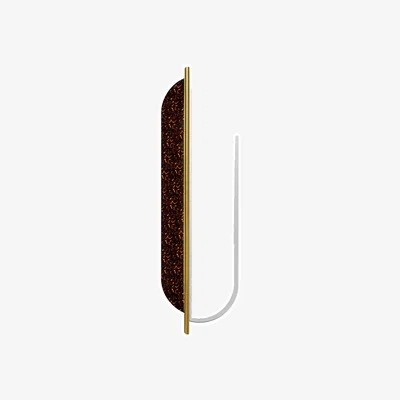 Made in Design Totem Wall mirror metal brown gold / Swivel & two-tone - h 160 cm - RED Edition