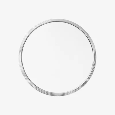 Made in Design Sillon SH4 Wall mirror - / Ø 46 cm by &tradition Silver/Metal