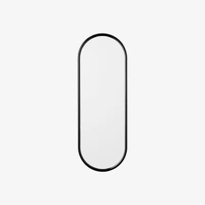Made in Design Angui Wall mirror - / L 39 x H 108 cm by AYTM Black