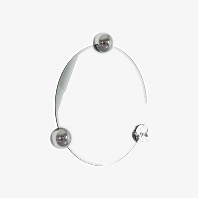 Made in Design Sphera Orbit Wall mirror metal silver / L 69 x H 71 cm - Moustache