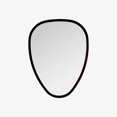 Made in Design Ovo Small Wall mirror - / 38 x 50 cm - Oak by Maison Sarah Lavoine Black