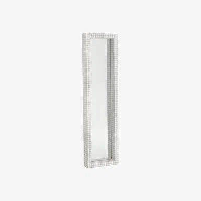 Made in Design Wall mirror Quaderna 476 plastic material / L 51 x H 195 cm -  Superstudio, 1972 - Zanotta