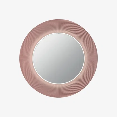 Made in Design All saints Illuminated mirror - LED / Ø 78 cm by Kartell Pink