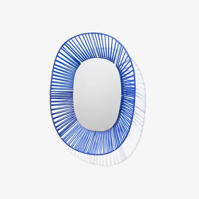 Made in Design Cesta Mirror - Oval - 47 x 54 cm by ames Blue