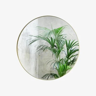 Made in Design Cruziana Rond Wall mirror - / Ø 47 cm by ENOstudio Gold/Metal