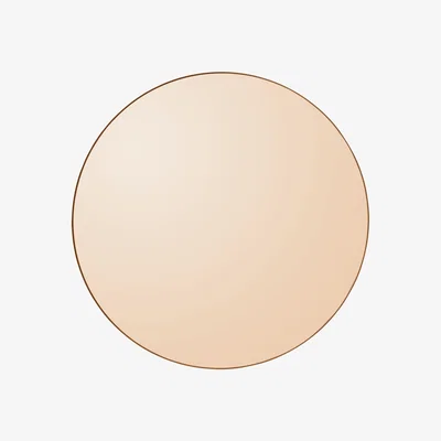 Made in Design Circum Large Wall mirror - / Ø 110 cm by AYTM Pink/Orange