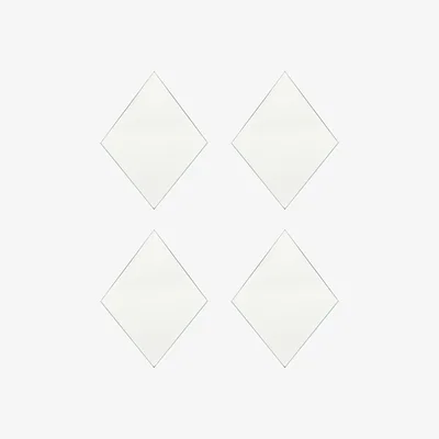 Made in Design Diamond Wall mirror - / Set of 4 - 16 x 22 cm by House Doctor Transparent