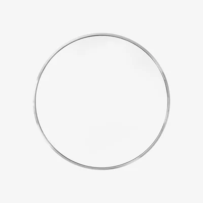 Made in Design Sillon SH6 Wall mirror - / Ø 96 cm by &tradition Silver/Metal