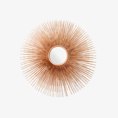 Made in Design Prickle Wall mirror - Ø 81 cm by Pols Potten Gold/Metal