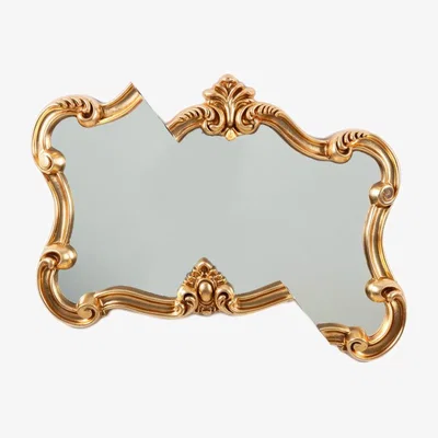 Made in Design Tetris 2.0 Wall mirror plastic material gold / L 98.5 x H 80 cm - Seletti