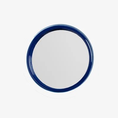 Made in Design Sleek Wall mirror plastic material blue / Ø 33 cm - & klevering