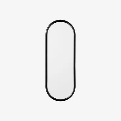 Made in Design Angui Wall mirror - / L 29 x H 78 cm by AYTM Black