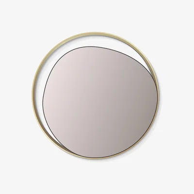 Made in Design Ellipse Wall mirror - / Ø 50 cm by RED Edition Gold/Metal