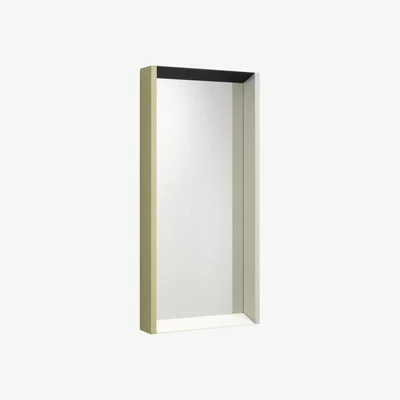 Made in Design Colour Frame - Medium Wall mirror natural wood / W 91 x H 48 cm - Vitra