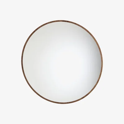 Made in Design Bulle Large Wall mirror - Large - Ø 120 cm by Maison Sarah Lavoine Natural wood