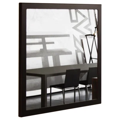 Made in Design Little Frame Wall mirror - 90 x 90 cm by Zeus Black/Mirror