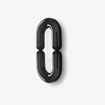Made in Design Zodiac Large Wall mirror - / Ceramic - L 55 x H 110 cm by Moustache Black