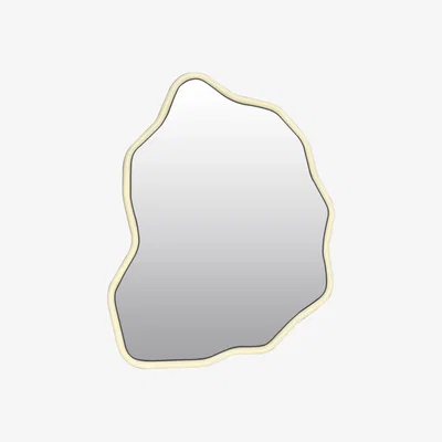 Made in Design Magaud Wall mirror metal white / L 58 x Depth 86 cm - 13 DESSERTS