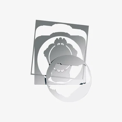 Made in Design 5 mirrors self-sticking mirror - Sticker by Domestic Mirror