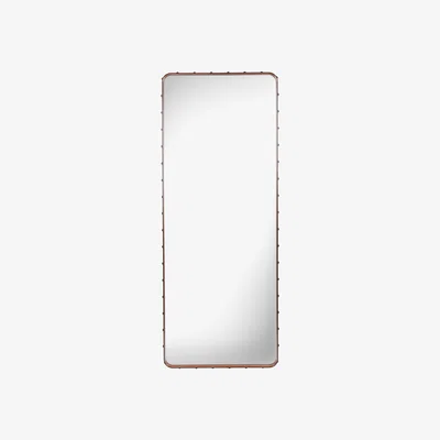 Made in Design Adnet Wall mirror - Rectangular - 180 x 70 cm by Gubi Brown