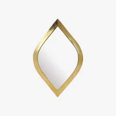 Made in Design Medina Eye Wall mirror - / 19 x 30 cm by & klevering Gold/Metal