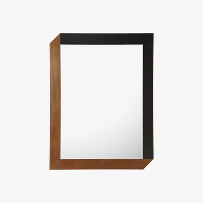 Made in Design Tusa Wall mirror - 83 cm x 63 cm by Internoitaliano Natural wood