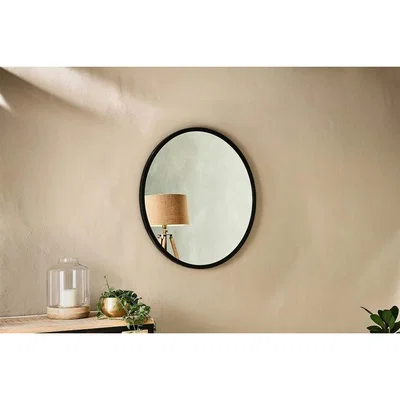 Nkuku Nkuku Modasa Iron Mirror | Mirrors | Black | Extra Large 3 x 90 cm (Diameter)