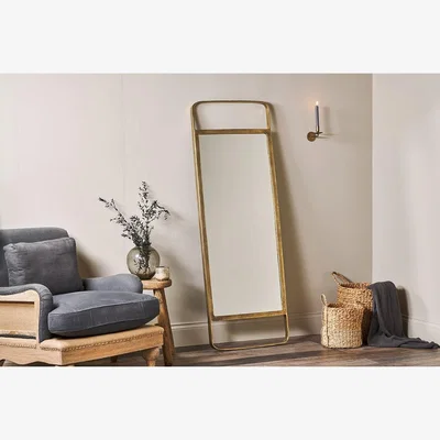 Nkuku Nkuku Tarah Full Length Mirror | Mirrors Wall Art & Clocks | Antique Brass