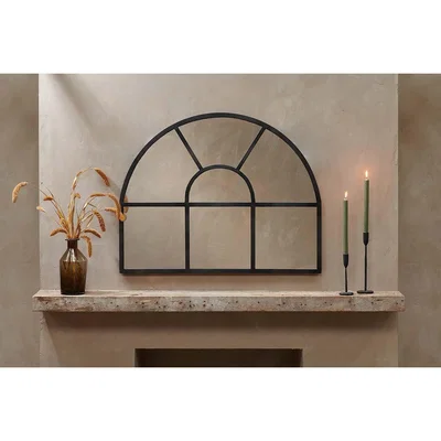 Nkuku Nkuku Imoma Overmantle Arch Mirror | Mirrors | Black