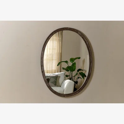 Nkuku Nkuku Drishti Oval Iron Mirror | Mirrors Wall Art & Clocks | Large