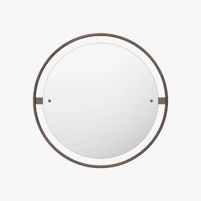 Nordic Nest Audo Copenhagen Nimbus mirror Bronzed brass ø60