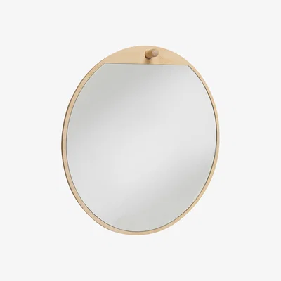Nordic Nest Essem Design Tillbakablick round mirror Birch