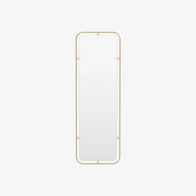 Nordic Nest Audo Copenhagen Nimbus mirror rectangular Polished brass