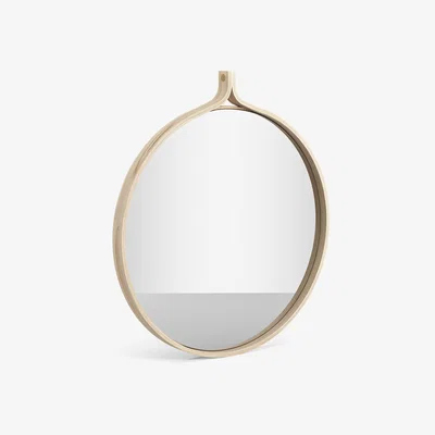 Nordic Nest Swedese Comma Mirror round Ø52 cm Ash lackered