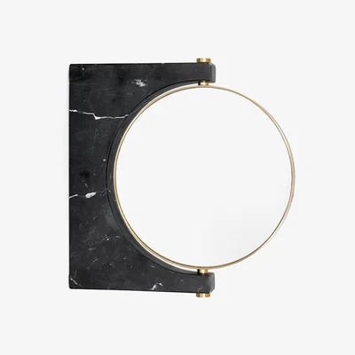 Nordic Nest Audo Copenhagen Pepe Marble mirror Marble black wall hung