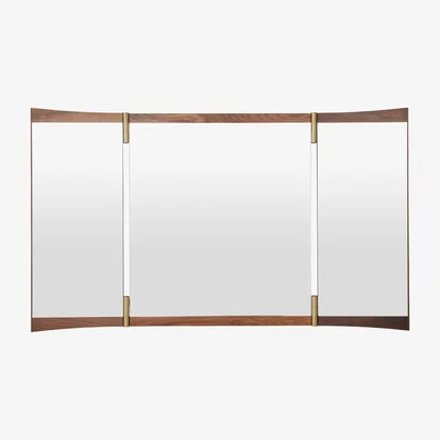 Nordic Nest Gubi Vanity mirror 3 Walnut-brass