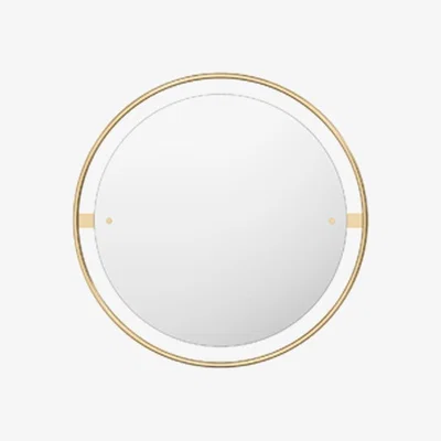 Nordic Nest Audo Copenhagen Nimbus mirror Polished brass ø60