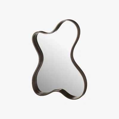 Nordic Nest Ekbacken Studios Pebble mirror small 56x76 cm Chocolate