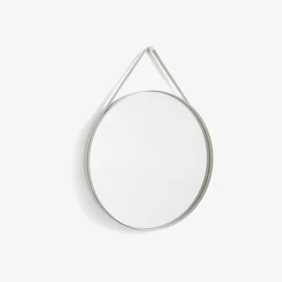 Nordic Nest HAY Strap Mirror Ø70 cm Light grey