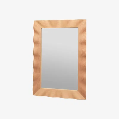 Nordic Nest Wavy mirror 70x100 cm Natural brown