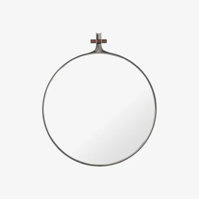 Nordic Nest Kristina Dam Studio Dowel mirror Stainless steel small