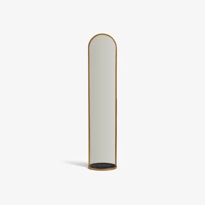 OKA OKA, Hark Standing Mirror - Marble/Brass, Mirrors, Glass/Iron/Marble