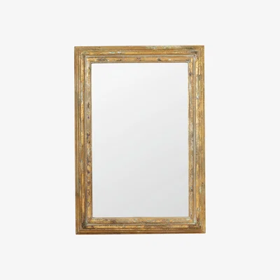 OKA Chrysta Mirror - Distressed Gold