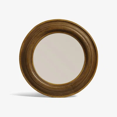 OKA OKA, Tobermory Mirror - Natural, Mirrors, Bayur Wood/Glass