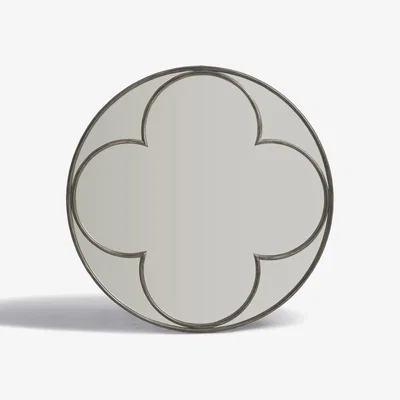 OKA OKA, Asher Mirror - Antique Nickel, Mirrors, Glass/MDF Wood