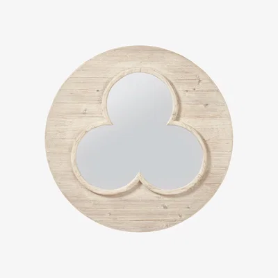 OKA OKA, Trifolium Mirror - Cloud Wash, Mirrors, Bone/Glass