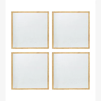 OKA Set of Four Quatrain Mirrors - Antique Gold
