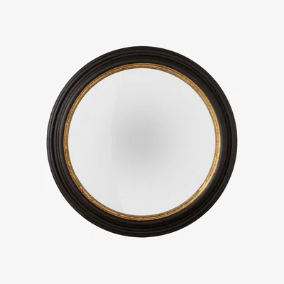 OKA OKA, Extra Large Oban Mirror - Black/Gold, Mirrors, Glass/Wood
