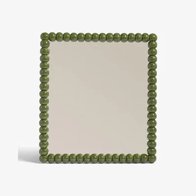 OKA OKA, Bobina Bobble Mirror - Spruce, Mirrors, Glass/Mango Wood